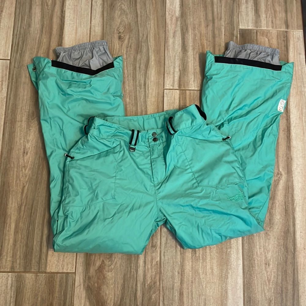 Bonfire snowboarding company Rainer Green Snowboarding pants